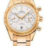 Omega Speedmaster ’57 Omega Co-Axial Chronograph Watch – 41.5 mm Yellow Gold Case – Brushed Bezel – Silver Dial – 331.50.42.51.02.001