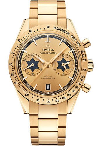 Omega Speedmaster ’57 Omega Co-Axial Chronograph “Rory McIlroy” Special Edition – 41.5 mm Yellow Gold Case – Champagne Dial – 331.50.42.51.08.001