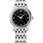 Omega De Ville Prestige Quartz Watch – 24.4 mm Steel Case – Black Dial – 424.10.24.60.01.001