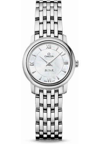 Omega De Ville Prestige Quartz Watch – 24.4 mm Steel Case – Mother-Of-Pearl Dial – 424.10.24.60.05.001