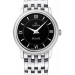 Omega De Ville Prestige Quartz Watch – 27.4 mm Steel Case – Black Dial – 424.10.27.60.01.001