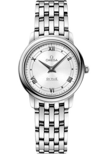 Omega De Ville Prestige Quartz Watch – 27.4 mm Steel Case – White Dial – 424.10.27.60.04.001