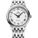Omega De Ville Prestige Quartz Watch – 27.4 mm Steel Case – White Silvery Dial – 424.10.27.60.52.002