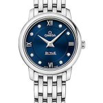 Omega De Ville Prestige Quartz Watch – 27.4 mm Steel Case – Blue Diamond Dial – 424.10.27.60.53.001