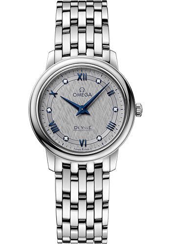 Omega De Ville Prestige Quartz Watch – 27.4 mm Steel Case – Grey Dial – 424.10.27.60.56.002