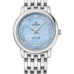 Omega De Ville Prestige Quartz Watch – 27.4 mm Steel Case – Blue Diamond Dial – 424.10.27.60.57.001
