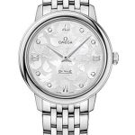 Omega De Ville Prestige Quartz Watch – 32.7 mm Steel Case – Silver Diamond Dial – 424.10.33.60.52.001