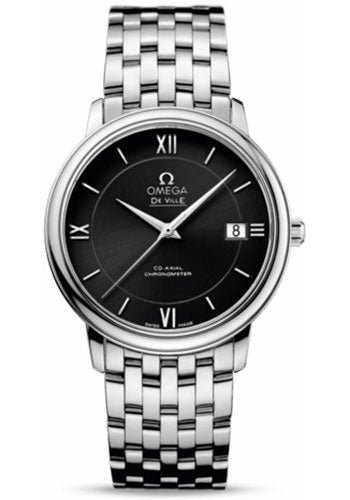 Omega De Ville Prestige Co-Axial Watch – 36.8 mm Steel Case – Black Dial – 424.10.37.20.01.001