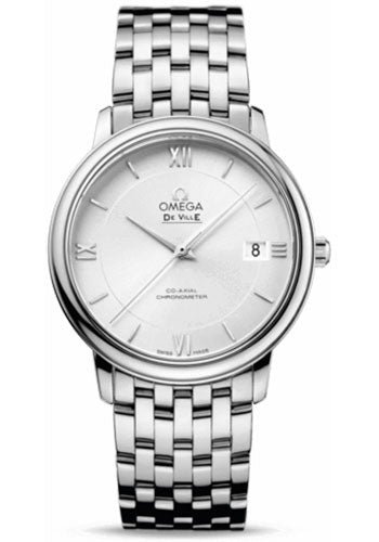 Omega De Ville Prestige Co-Axial Watch – 36.8 mm Steel Case – Silver Dial – 424.10.37.20.02.001