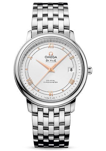 Omega De Ville Prestige Co-Axial Watch – 36.8 mm Steel Case – Silver Dial – 424.10.37.20.02.002