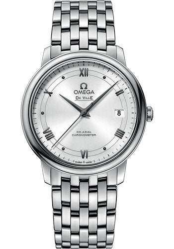 Omega De Ville Prestige Co-Axial Watch – 36.8 mm Steel Case – White Dial – 424.10.37.20.04.001