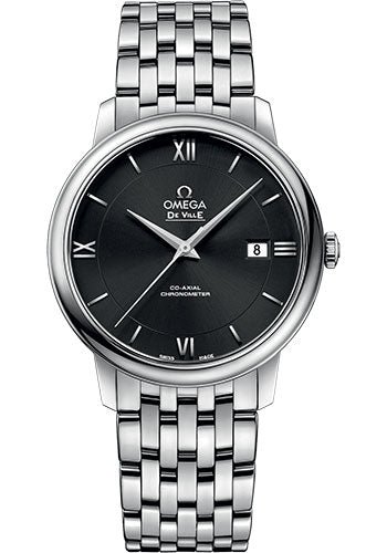 Omega De Ville Prestige Co-Axial Watch – 39.5 mm Steel Case – Black Dial – 424.10.40.20.01.001