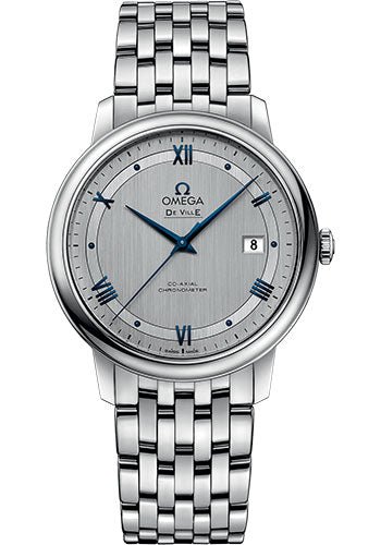 Omega De Ville Prestige Co-Axial Watch – 39.5 mm Steel Case – Rhodium-Silvery Dial – 424.10.40.20.02.001