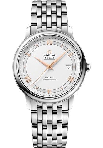Omega De Ville Prestige Co-Axial Watch – 39.5 mm Steel Case – -Silvery Dial – 424.10.40.20.02.002