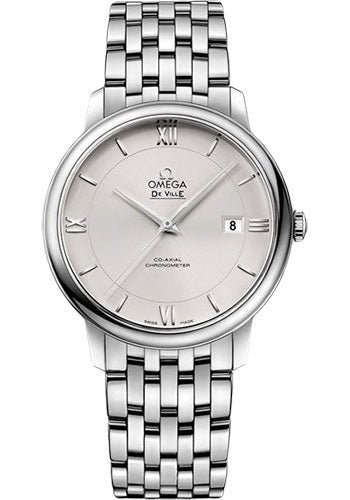 Omega De Ville Prestige Co-Axial Watch – 39.5 mm Steel Case – -Silvery Dial – 424.10.40.20.02.003