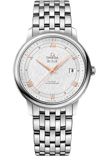 Omega De Ville Prestige Co-Axial Watch – 39.5 mm Steel Case – White Silvery Dial – 424.10.40.20.02.004