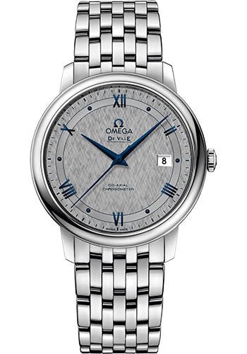 Omega De Ville Prestige Co-Axial Watch – 39.5 mm Steel Case – Grey Dial – 424.10.40.20.06.002