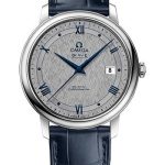 Omega De Ville Prestige Co-Axial Watch – 39.5 mm Steel Case – Grey Dial – Blue Leather Strap – 424.13.40.20.06.002