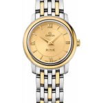Omega De Ville Prestige Quartz Watch – 24.4 mm Steel And Yellow Gold Case – Champagne Dial – 424.20.24.60.08.001