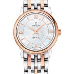 Omega De Ville Prestige Quartz Watch – 27.4 mm Steel And Red Gold Case – Mother-Of-Pearl Dial – Two-Tone Steel And Red Gold Bracelet – 424.20.27.60.05.002