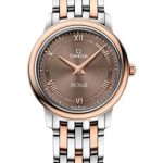 Omega De Ville Prestige Quartz Watch – 27.4 mm Steel And Red Gold Case – Chestnut Dial – 424.20.27.60.13.001