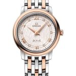 Omega De Ville Prestige Quartz Watch – 27.4 mm Steel And Red Gold Case – Ivory Silvery Dial – 424.20.27.60.52.003