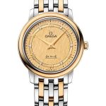 Omega De Ville Prestige Quartz Watch – 27.4 mm Steel And Yellow Gold Case – Champagne Dial – 424.20.27.60.58.004