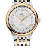 Omega De Ville Prestige Co-Axial Watch – 32.7 mm Steel And Yellow Gold Case – White Silvery Dial – 424.20.33.20.52.001