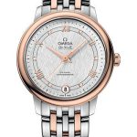 Omega De Ville Prestige Co-Axial Watch – 32.7 mm Steel And Red Gold Case – White Silvery Dial – 424.20.33.20.52.002