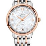 Omega De Ville Prestige Co-Axial Watch – 32.7 mm Steel Case – Red Gold Bezel – Mother-Of-Pearl Dial – Red Gold-Steel Bracelet – 424.20.33.20.55.001