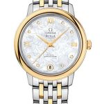 Omega De Ville Prestige Co-Axial Watch – 32.7 mm Steel Case – Yellow Gold Bezel – Mother-Of-Pearl Dial – Yellow Gold-Steel Bracelet – 424.20.33.20.55.002