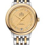 Omega De Ville Prestige Co-Axial Watch – 32.7 mm Steel And Yellow Gold Case – Champagne Dial – 424.20.33.20.58.003