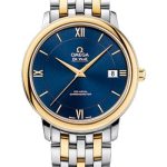 Omega De Ville Prestige Co-Axial Watch – 36.8 mm Steel And Yellow Gold Case – Blue Dial – 424.20.37.20.03.001