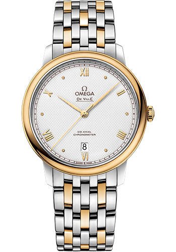 Omega De Ville Prestige Co-Axial – 39.5 mm Steel And Yellow Gold Case – Grey Dial – 424.20.40.20.02.005