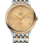 Omega De Ville Prestige Co-Axial Watch – 39.5 mm Steel And Yellow Gold Case – Champagne Dial – 424.20.40.20.58.001