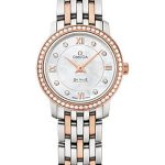 Omega De Ville Prestige Quartz Watch – 24.4 mm Steel And Red Gold Case – Diamond-Set Red Gold Bezel – Mother-Of-Pearl Diamond Dial – Two-Tone Steel And Red Gold Bracelet – 424.25.24.60.55.002