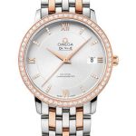 Omega De Ville Prestige Co-Axial Watch – 36.8 mm Steel And Red Gold Case – Diamond-Set Red Gold Bezel – Silver Diamond Dial – Two-Tone Steel And Red Gold Bracelet – 424.25.37.20.52.001