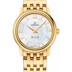 Omega De Ville Prestige Quartz Watch – 27.4 mm Yellow Gold Case – Mother-Of-Pearl Dial – 424.50.27.60.05.001