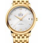 Omega De Ville Prestige Co-Axial Watch – 36.8 mm Yellow Gold Case – Silver Dial – 424.50.37.20.02.002