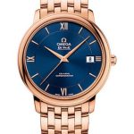 Omega De Ville Prestige Co-Axial Watch – 36.8 mm Red Gold Case – Blue Dial – 424.50.37.20.03.002