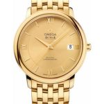 Omega De Ville Prestige Co-Axial Watch – 36.8 mm Yellow Gold Case – Champagne Dial – 424.50.37.20.08.001