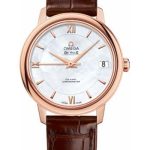 Omega De Ville Prestige Co-Axial Watch – 32.7 mm Red Gold Case – Mother-Of-Pearl Dial – Brown Leather Strap – 424.53.33.20.05.001