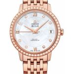 Omega De Ville Prestige Co-Axial Watch – 32.7 mm Red Gold Case – Diamond Bezel – Mother-Of-Pearl Diamond Dial – 424.55.33.20.55.002