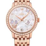 Omega De Ville Prestige Co-Axial Watch – 36.8 mm Red Gold Case – Diamond Bezel – Mother-Of-Pearl Diamond Dial – 424.55.33.20.55.004