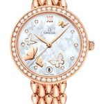 Omega De Ville Prestige Co-Axial Dewdrop Watch – 32.7 mm Red Gold Case – Delicate Diamond-Set Bezel – Ornate Dial – 424.55.33.20.55.006