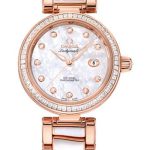 Omega De Ville Ladymatic Omega Co-Axial Watch – 34 mm Sedna Red Gold Case – Diamond Bezel – Mother-Of-Pearl Diamond Dial – Sedna Gold Bracelet – 425.65.34.20.55.007
