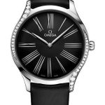 Omega De Ville Tresor Quartz Watch – 39 mm Steel Case – Black Dial – Black Fabric Strap – 428.17.39.60.01.001