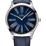 Omega De Ville Tresor Quartz Watch – 36 mm Steel Case – Blue Dial – Blue Leather Strap – 428.18.36.60.03.001