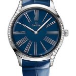 Omega De Ville Tresor Quartz – 39 mm Steel Case – Blue Opaline Pvd Dial – Blue Leather Strap – 428.18.39.60.03.001
