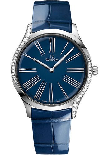 Omega De Ville Tresor Quartz – 39 mm Steel Case – Blue Opaline Pvd Dial – Blue Leather Strap – 428.18.39.60.03.001